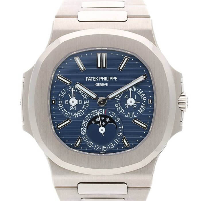 5740/1G-001 / ノーチラス WG ブルー文字盤 パーペチュアルカレンダー腕時計